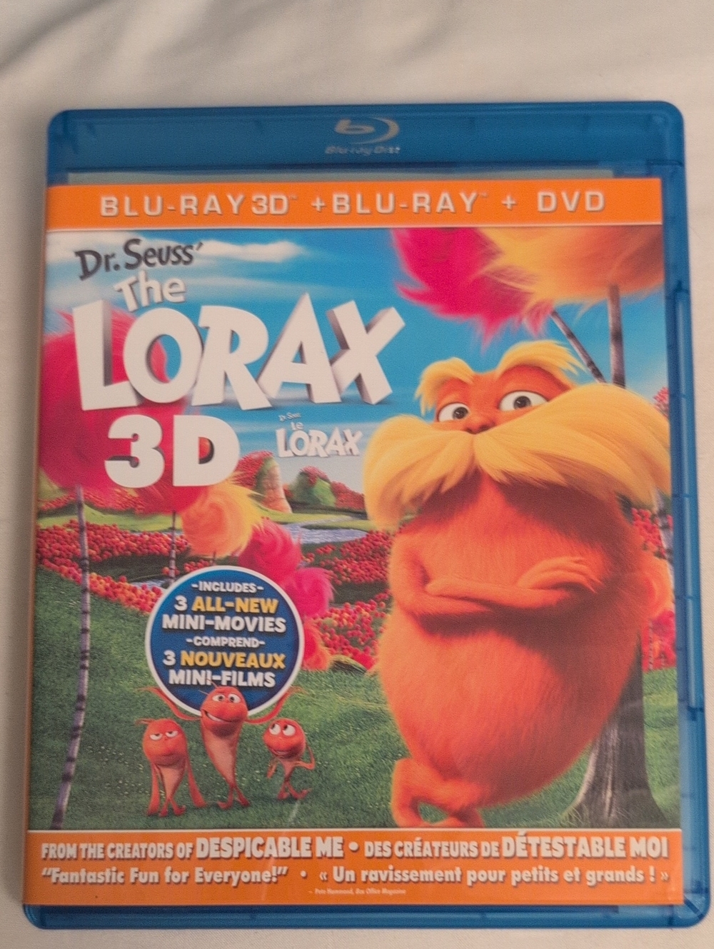 Dr. Seuss’ The Lorax 3D Blu-Ray + Blu-Ray + DVD 3-Disc Combo Pack (Bilingual)